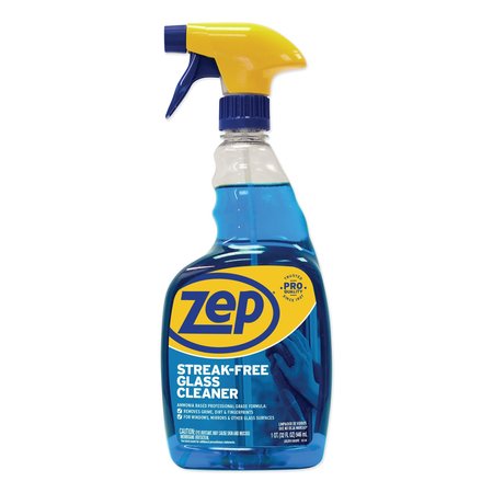 Zep Liquid Glass Cleaner, Pleasant Scent, Trigger Spray Bottle ZU112032EA